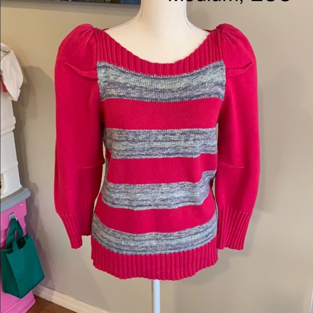 Marc by Marc Jacobs Pink Gray Sweater Size Medium